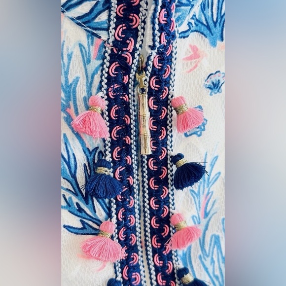 Lilly Pulitzer Jane Shift Dress Seaspray Grey  Off Shore  Size 4 - Picture 6 of 7